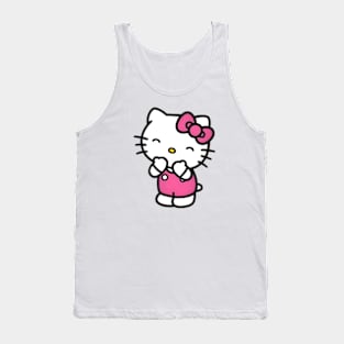 vintage-girl cat Tank Top